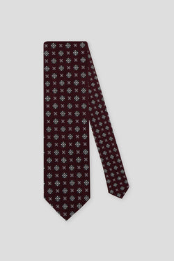 Bordeaux blomstret slips