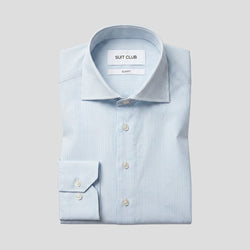 Signatur-Performance-Hemd, blau & weiß gestreift, Slim Fit