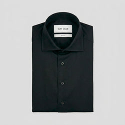 Signatur Performance-Hemd, schwarz, Slim Fit