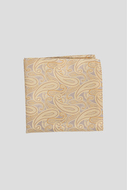 Gelbes Paisley-Einstecktuch