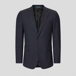 PREMIUM marineblauer Blazer mit Nadelstreifen