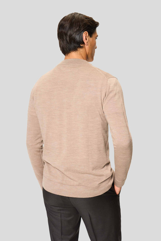 Sand merino cardigan
