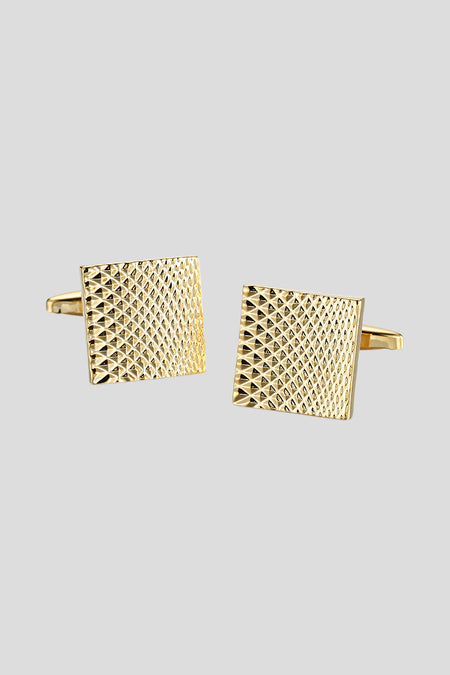 Gemusterte goldene Manschettenknöpfe