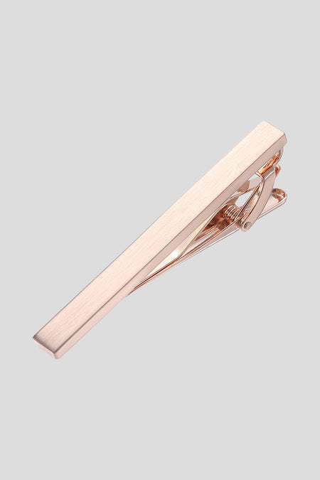 Gebürstete Roségold-Krawattennadel