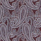 Paisley-Einstecktuch in Bordeaux und Grau