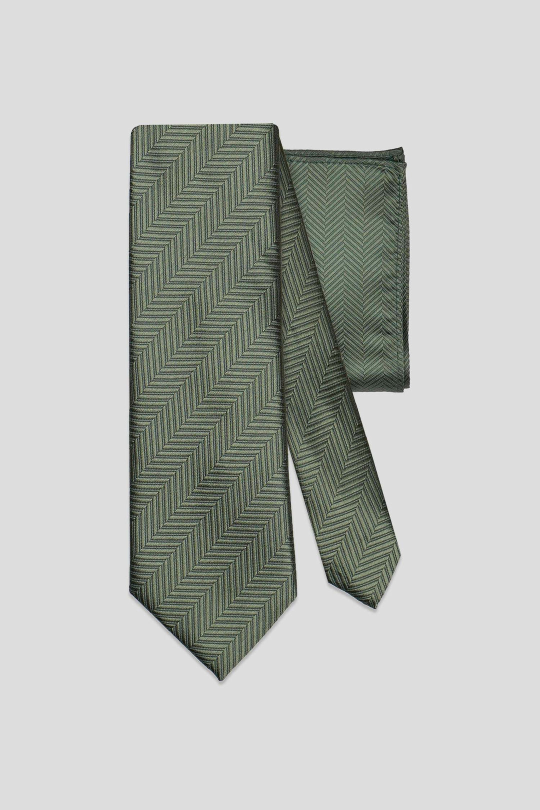 Slips & lommekluds pakke (grøn sildeben) suitclub.dk