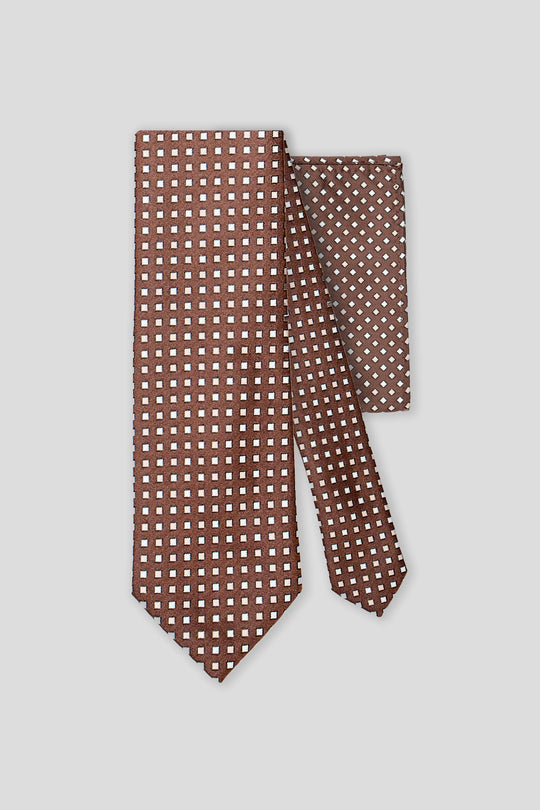 Slips & lommekluds pakke (Brunt ternet) suitclub.dk