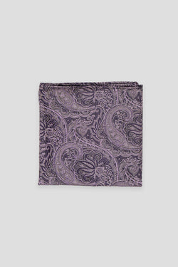 Lavendel Paisley Seideneinstecktuch