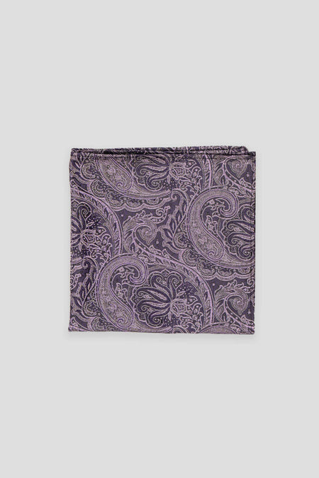 Lavendel Paisley Seideneinstecktuch