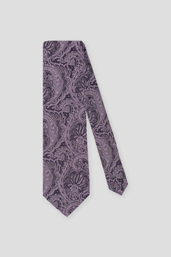 Lavendel paisley silkeslips