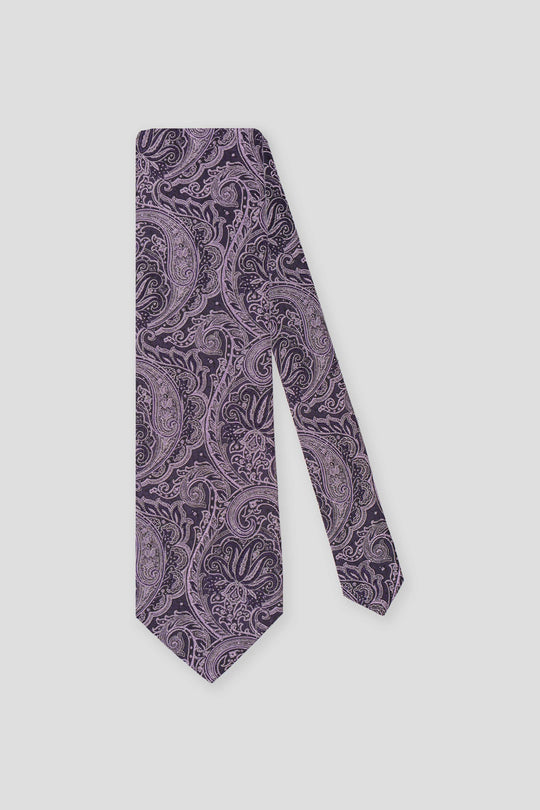 Lavendel paisley silkeslips PVD