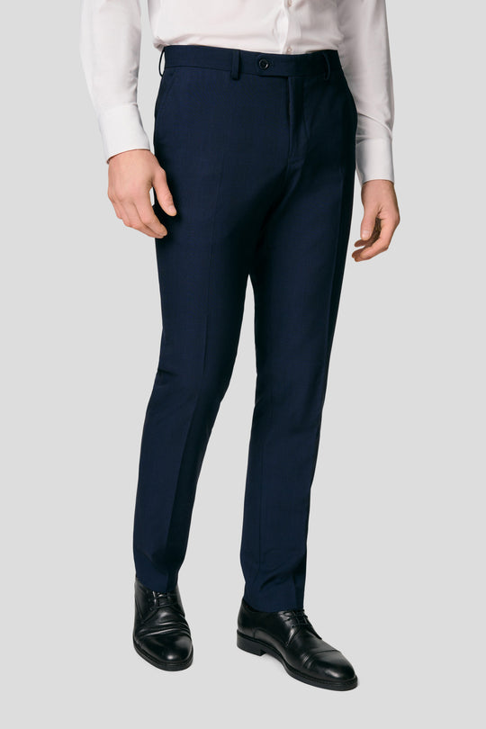 PRESTIGE navy habitbukser med tern MBO
