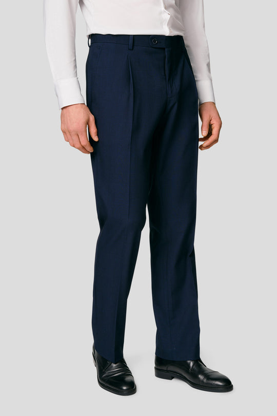 PRESTIGE navy habitbukser med tern MBO