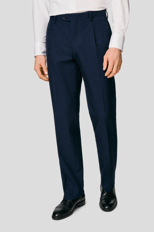 PRESTIGE navy habitbukser med tern MBO