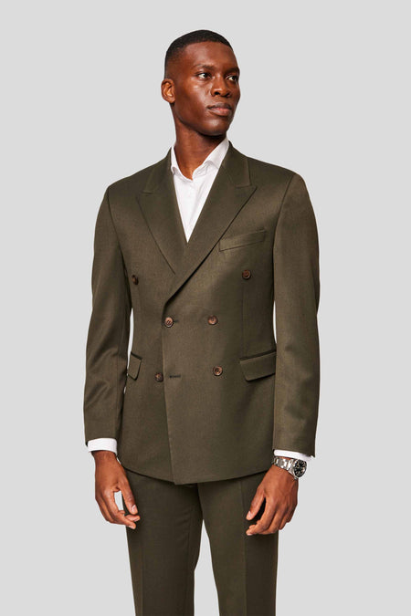 PRESTIGE grøn dobbeltradet blazer