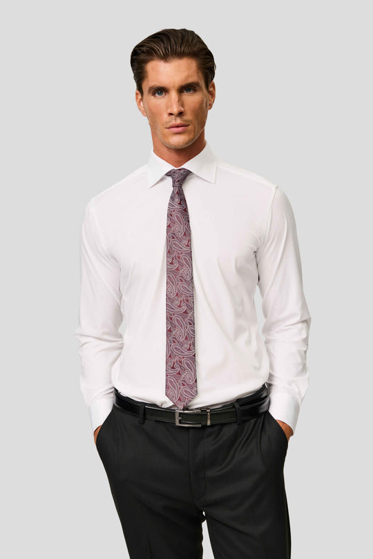 Signatur performance skjorte hvid slim Shirtmakers