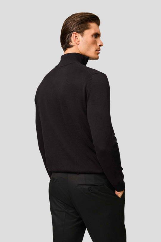 Sort half-zip striktrøje HVIID