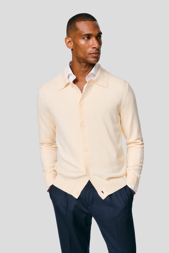 Off-white polo cardigan HVIID