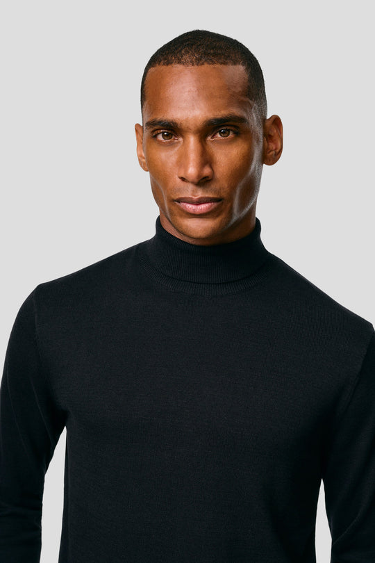 Sort turtleneck HVIID