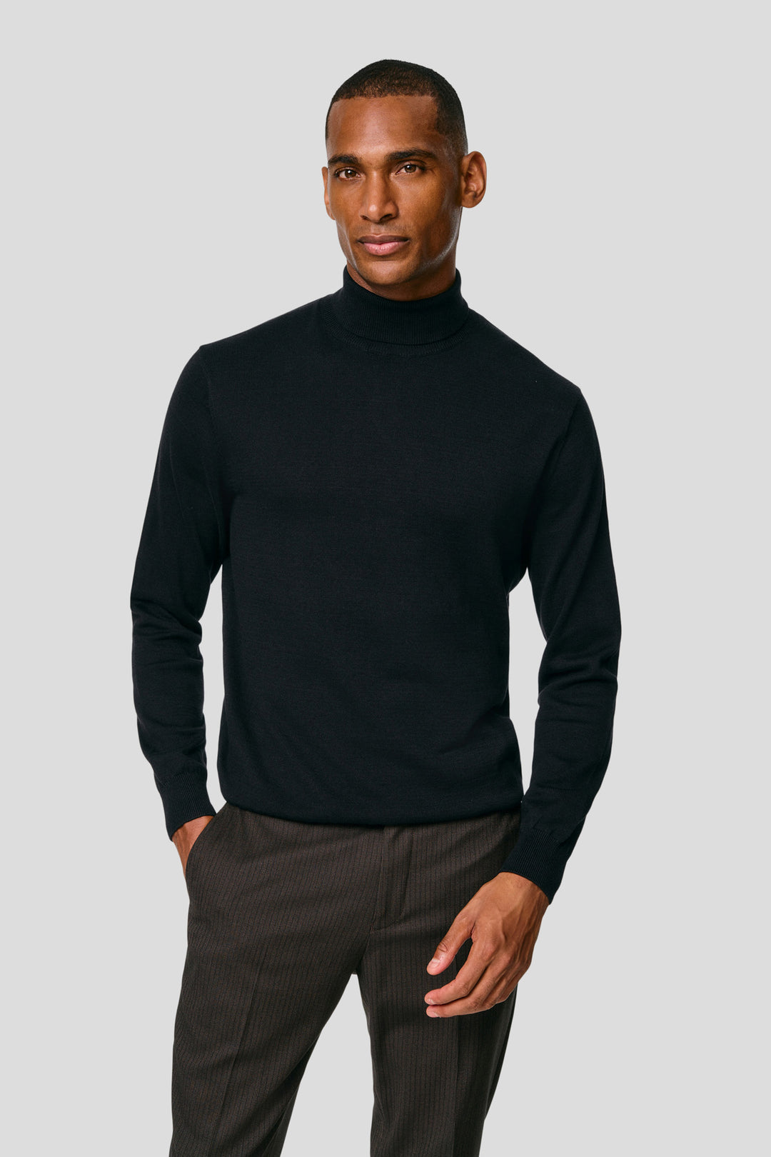Sort turtleneck HVIID