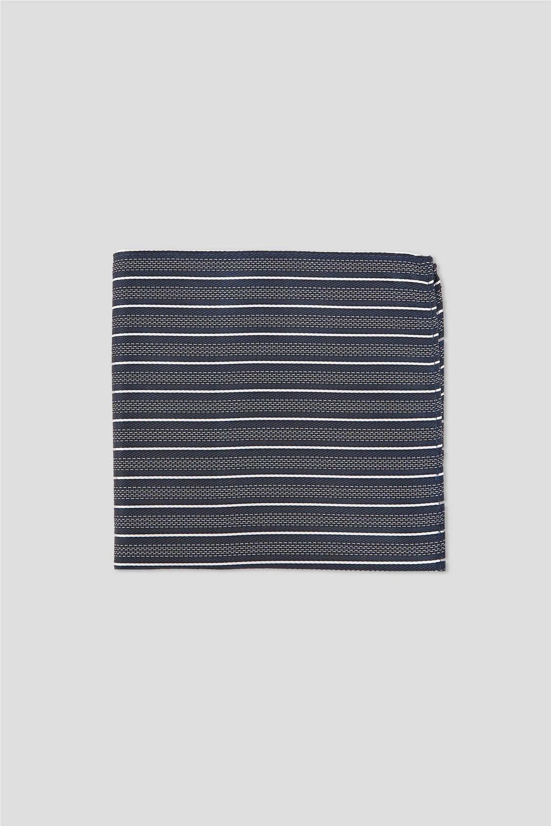 Navy & hvid lommeklud med striber PVD