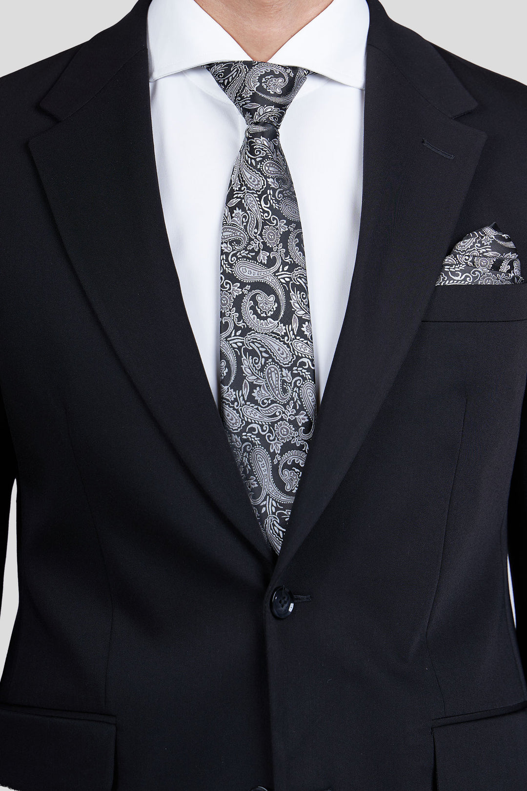 Sort & beige paisley slips PVD