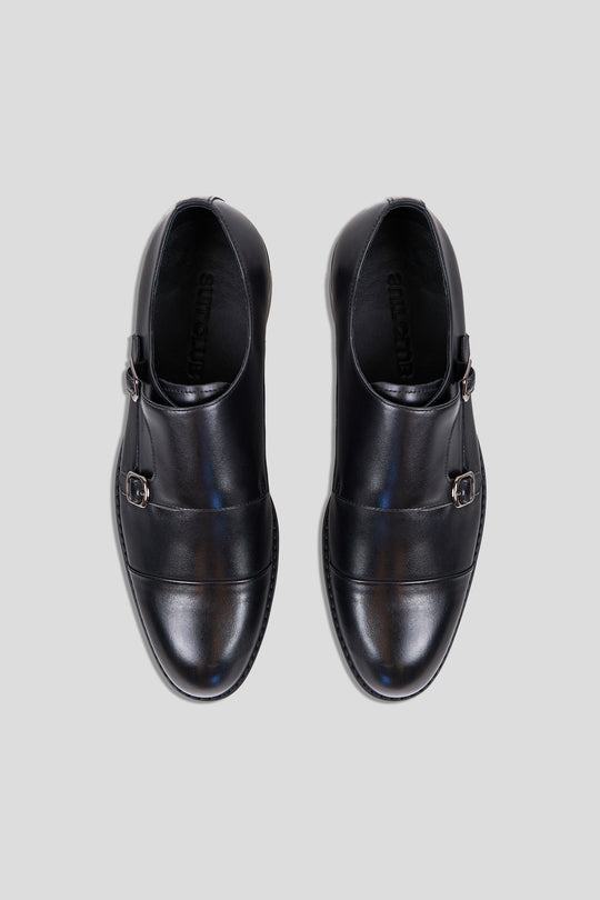 Sort dobbelt monk strap sko Ahler