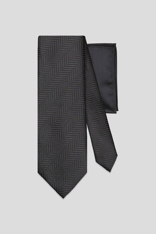 Slips & lommekluds pakke (Sort sildeben) suitclub.dk