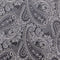 Slips & lommekluds pakke (Sort & hvid paisley)
