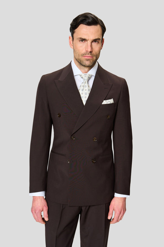 PREMIUM brauner doppelreihiger Blazer