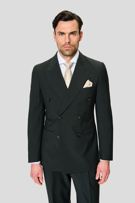 PREMIUM grøn dobbeltradet blazer
