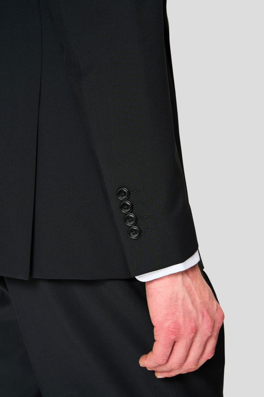 PREMIUM schwarzer zweireihiger Blazer