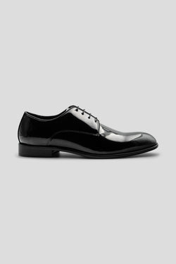 Schwarze Smoking-Lackschuhe