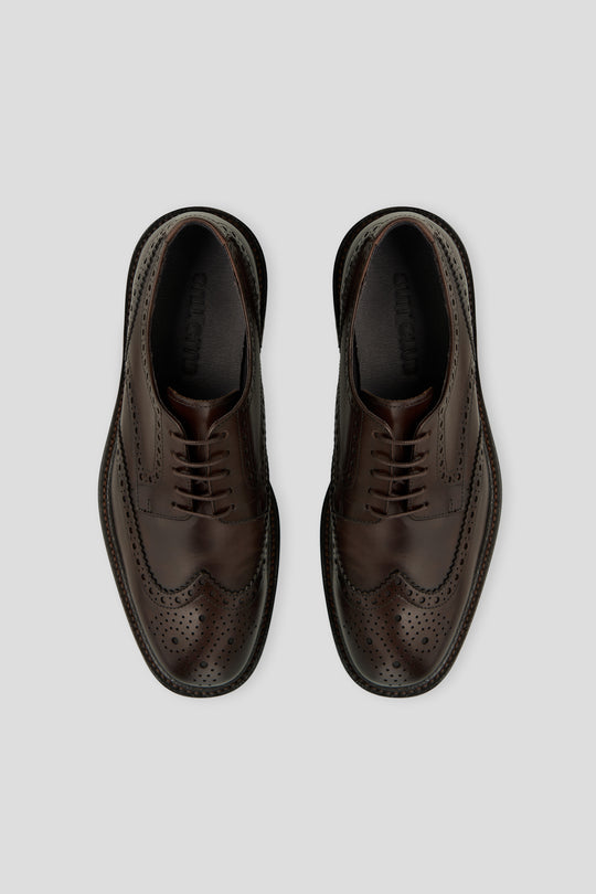 Brun brogue sko