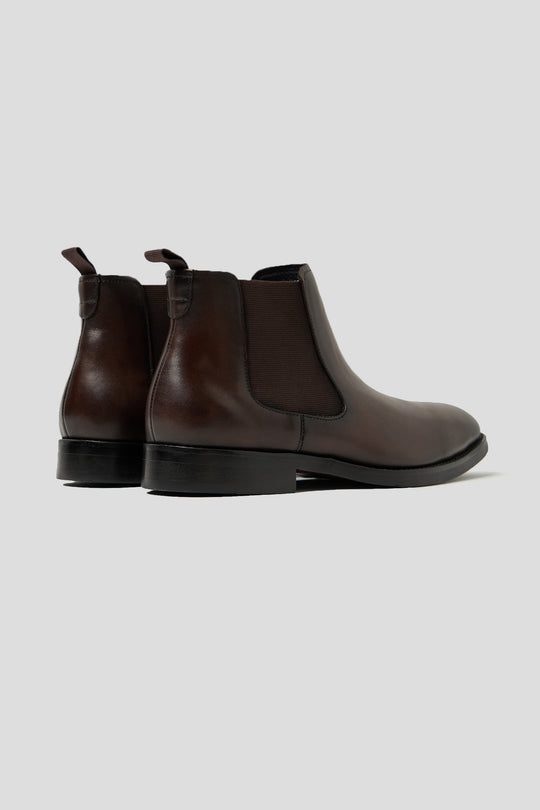 Brune chelsea boots