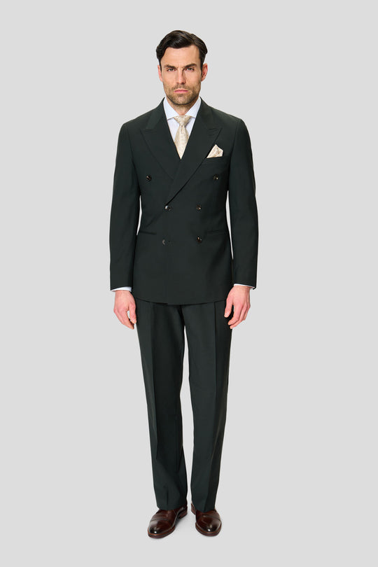 PREMIUM grøn dobbeltradet blazer