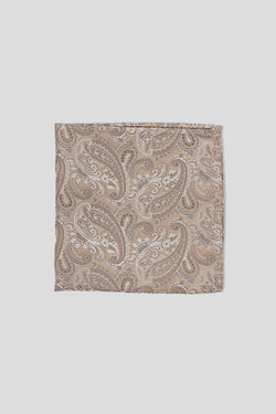 Champagner Paisley-Einstecktuch
