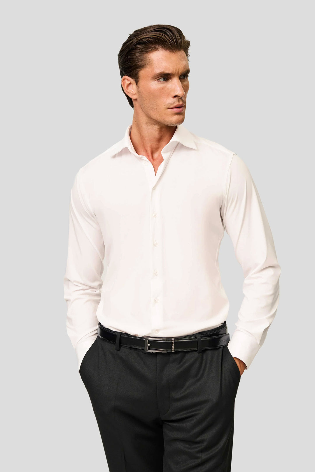 Signatur Performance-Hemd Off-White Slim