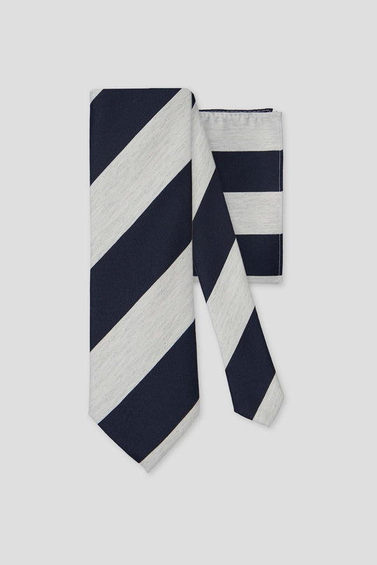 Slips & lommekluds pakke (Navy stribet) suitclub.dk