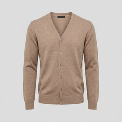 Sand merino cardigan