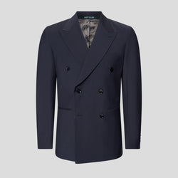 PREMIUM marineblauer zweireihiger Anzug