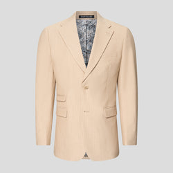 PRESTIGE sandfarbener Blazer mit Nadelstreifen
