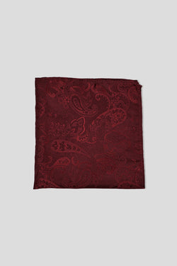 Rotes Paisley-Einstecktuch