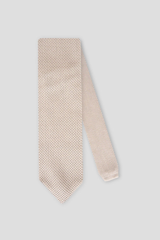 Beige gestrickte Krawatte