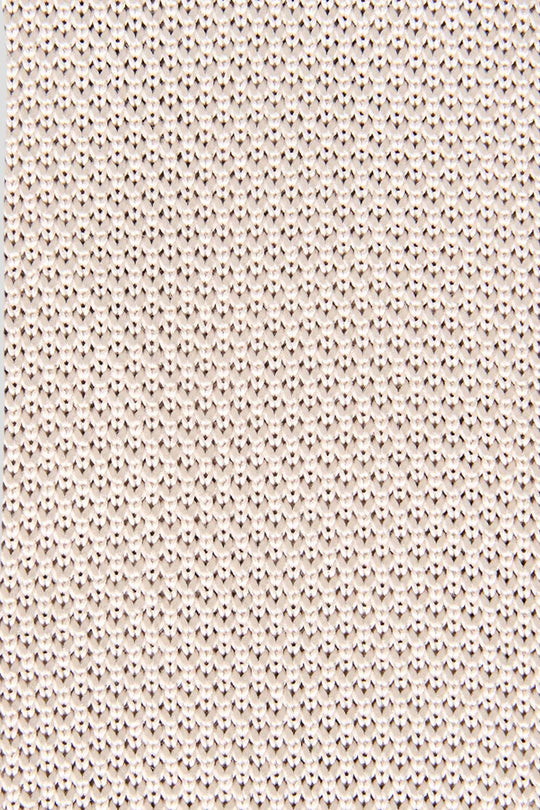 Beige gestrickte Krawatte